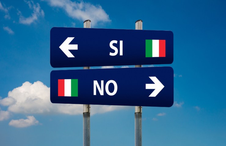 cartello sì e no